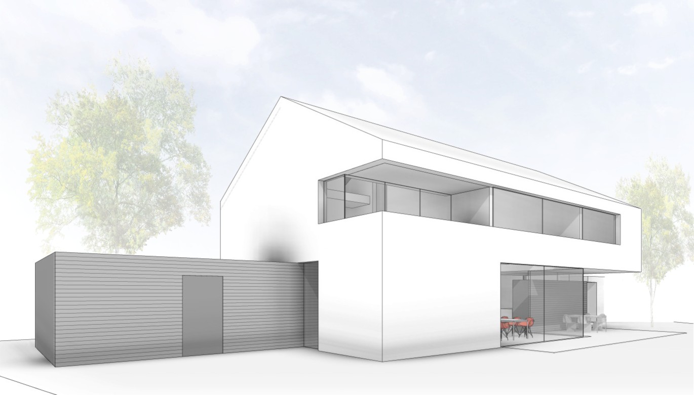 modernes Einfamilienhaus