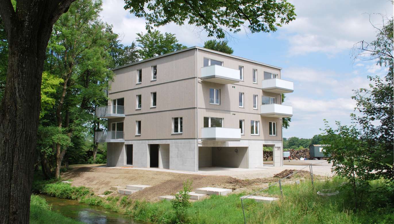 Holz4 Neubau Mehrfamilienhaus Bad Aibling