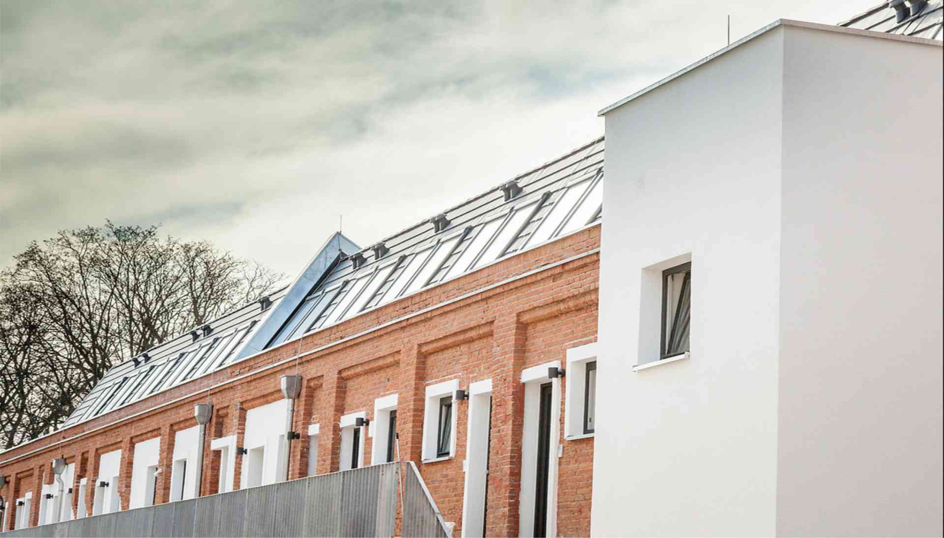 Ziegelmauerwerk Sheddach Umbau