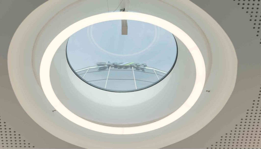 Eingang SWM - Beleuchtung