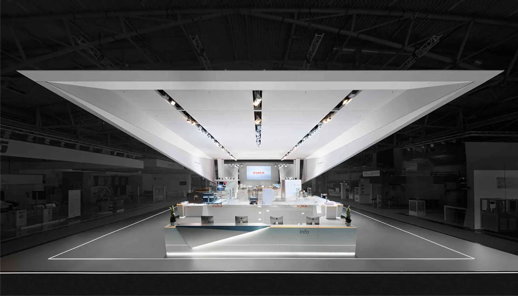 KUKA Messestand auf der Hannover Messe – BWP Architekten – Projektansicht 1