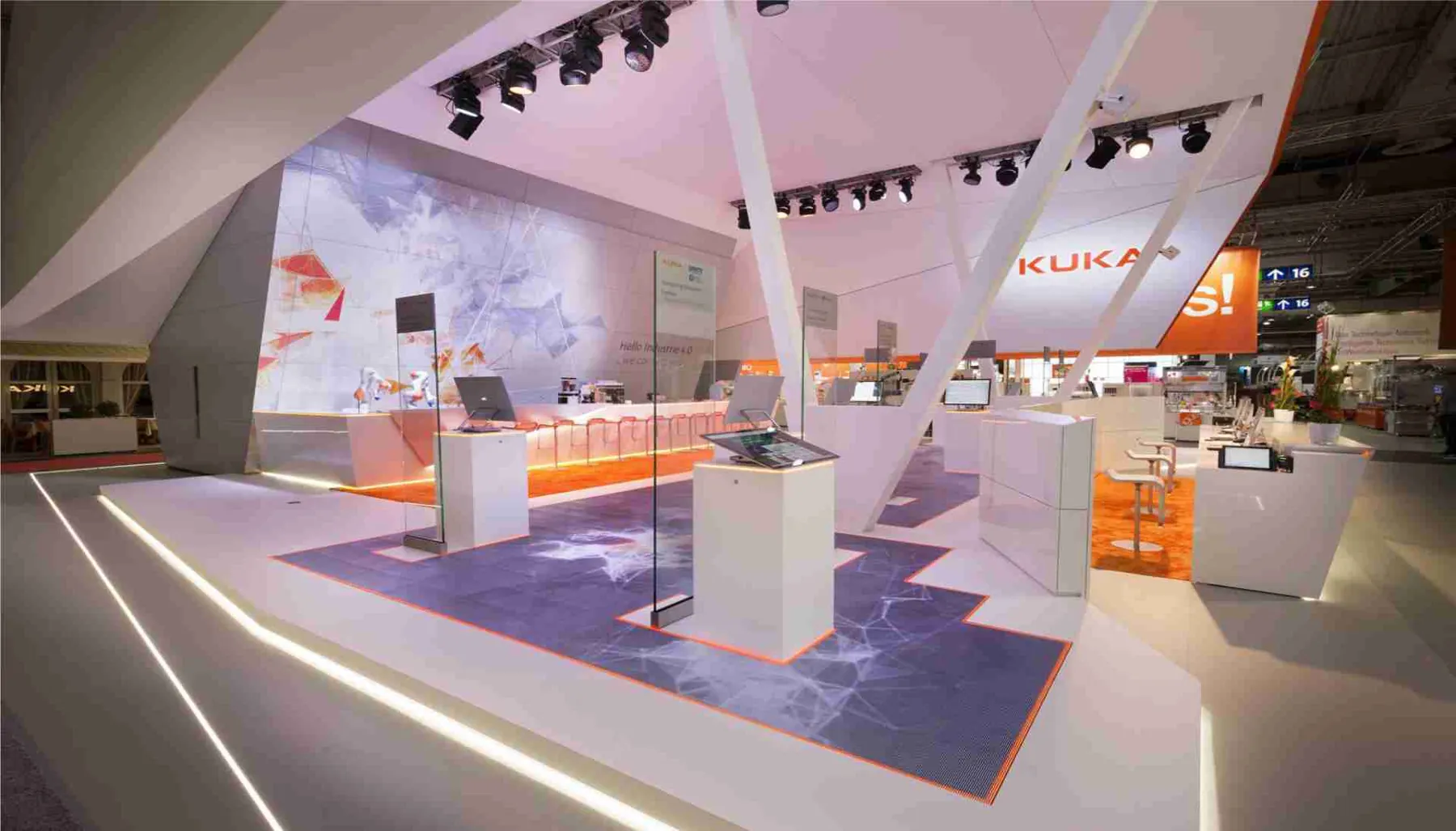 KUKA Messestand auf der Hannover Messe – BWP Architekten – Projektansicht 9