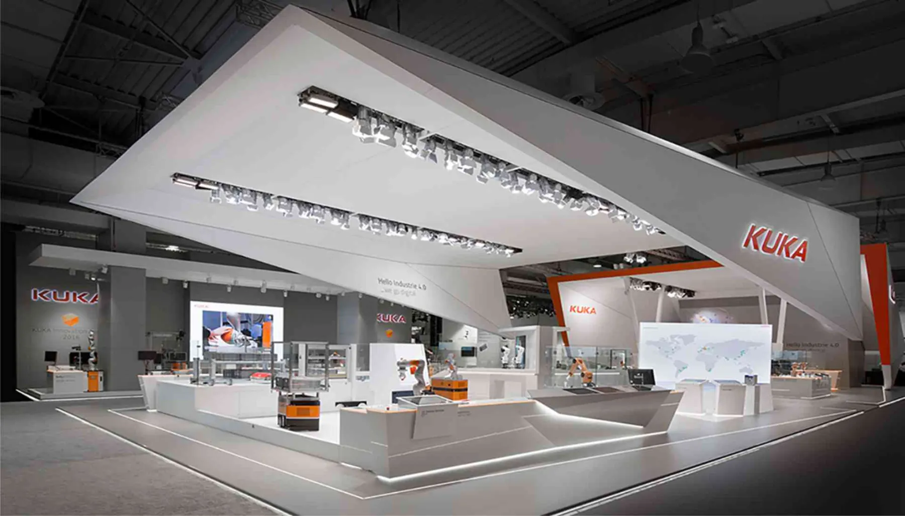 KUKA Messestand auf der Hannover Messe – BWP Architekten – Projektansicht 3
